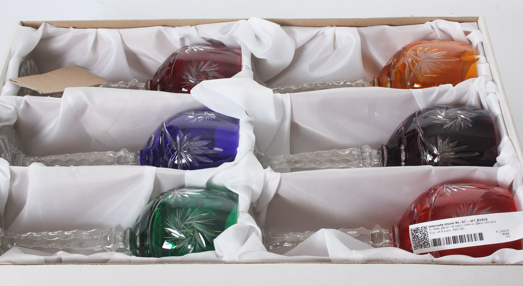 Crystal glasses (6 pcs.) In the original packaging