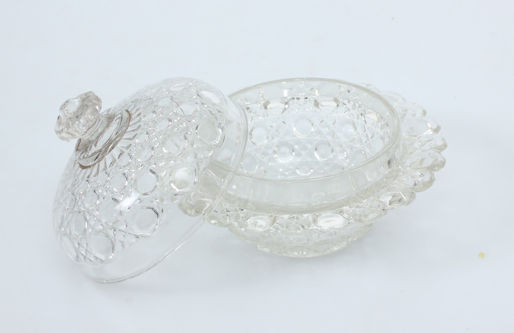 Glass sugar bowl 