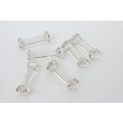 Art deco style crystal cutlery holders (6 pcs.)
