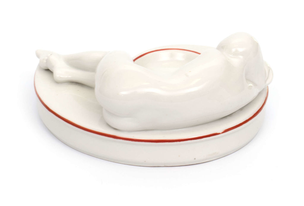 Porcelain ashtray “Sleeping women”