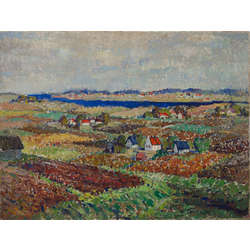 Impressionist landscape (two-sided painting)