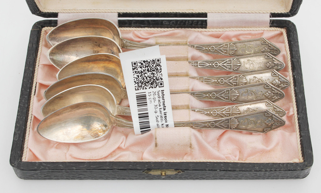 Silver spoon set (6 pcs)
