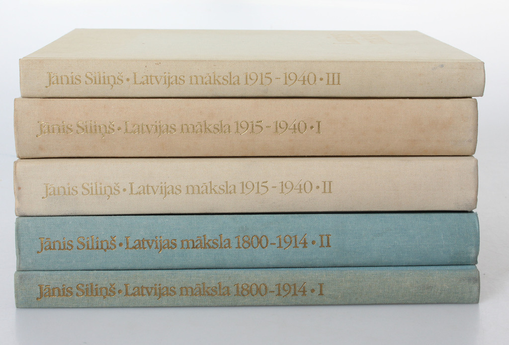 Jānis Siliņš, Latvian Art 1800 - 1940 (5 books)