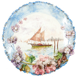 Porcelāna dekoratīvais šķīvis 