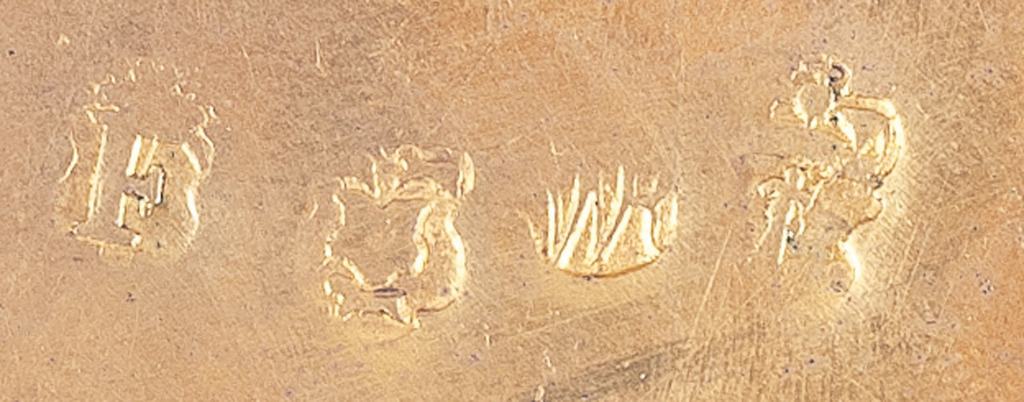 Baroka stila zeltīta sudraba lādīte