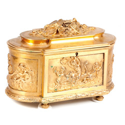 Gilded bronze box