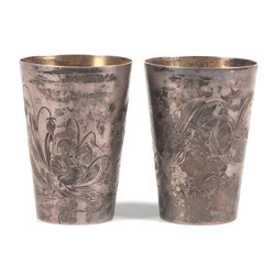 Серебряные чашки (2 шт.)в стиле модерн