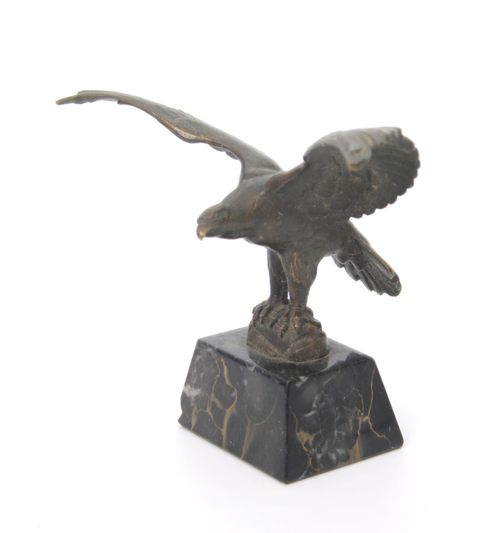 Bronze figurine on a marble base 