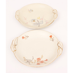 Porcelain serving plates 2 pcs.