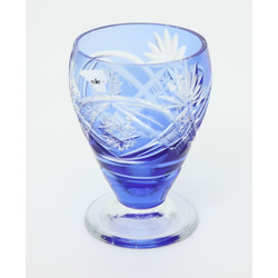 Blue glass cup
