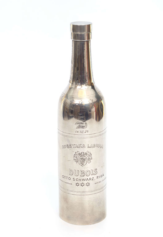 Silver cognac bottle OTTO Schwartz, RIGA