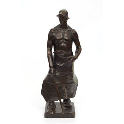 Bronze sculpture by Constantin Meunier 