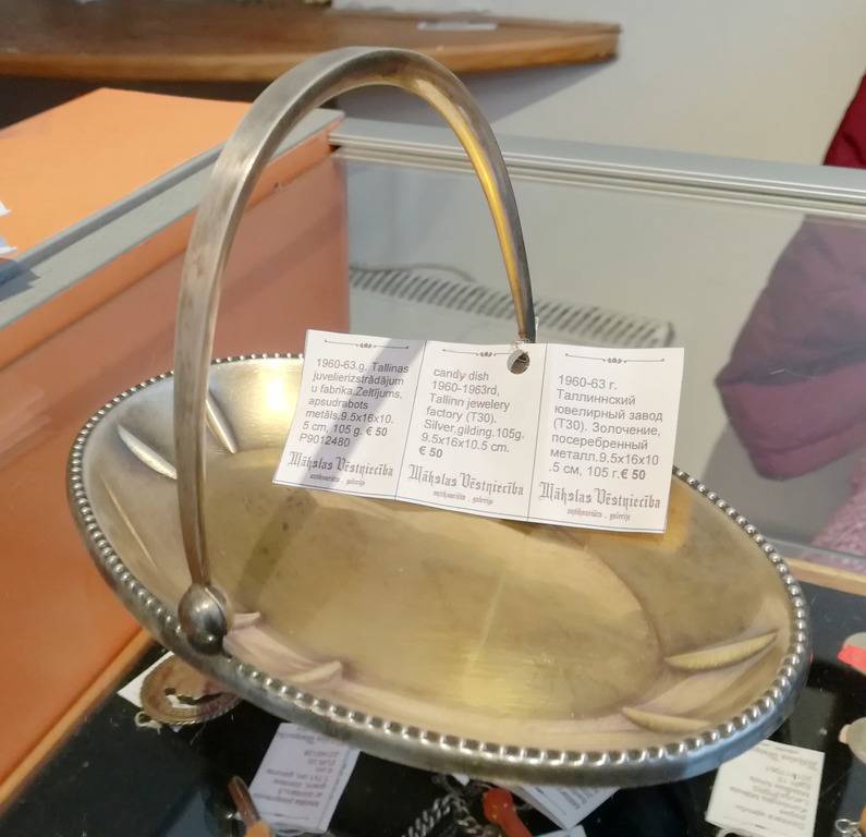 Silver-plated candy dish