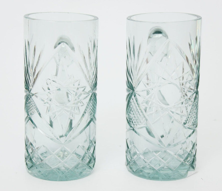 Ilguciems glass factory  cups 2 pcs.