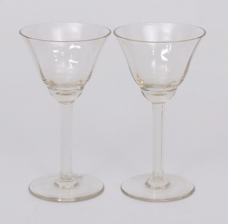 Crystal glass glases (2 pcs)