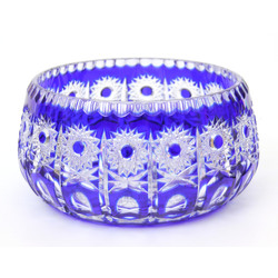  Blue crystal candy bowl