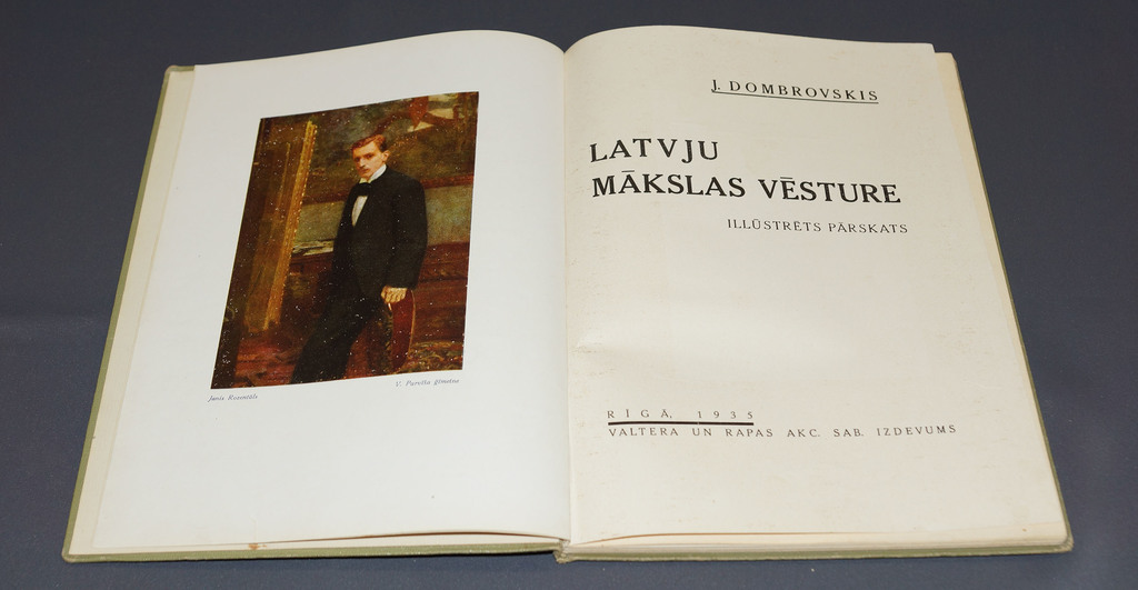 J.Dombrovskis, Latvju mākslas vēsture