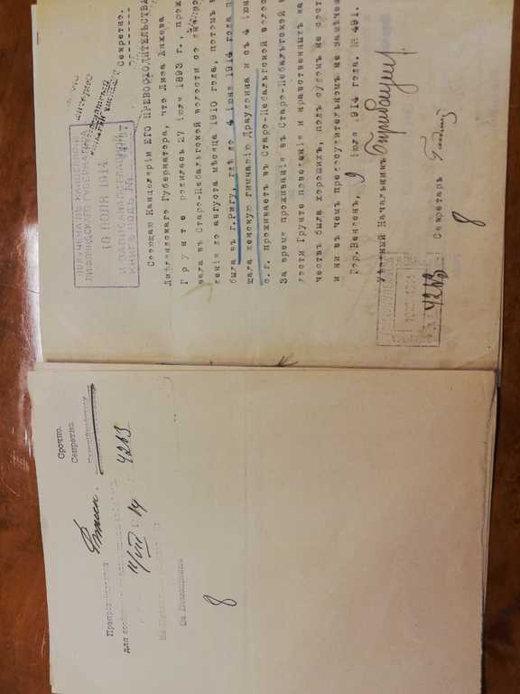  Документы Лифляндский Губернаторъ 1914.г.
