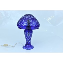  Blue glass table lamp
