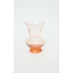 Pink glass vase 