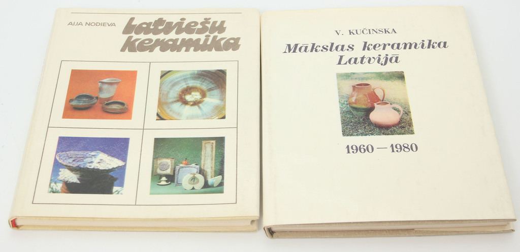 2 grāmatas par latviešu keramiku