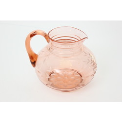 Colored glass pitcher