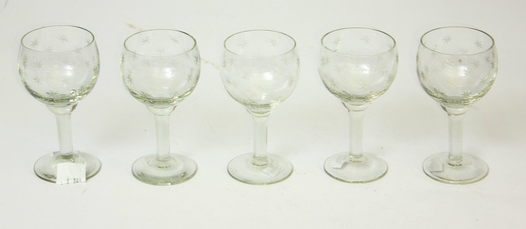 Iļģuciema stikla glāzes (5 gab) 