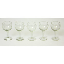Iļģuciema stikla glāzes (5 gab) 