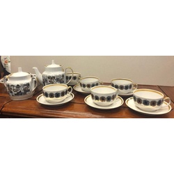 Rare porcelain set for six people