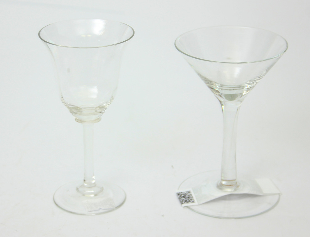 Iļģuciema stikla glāzes ( 2 gab)