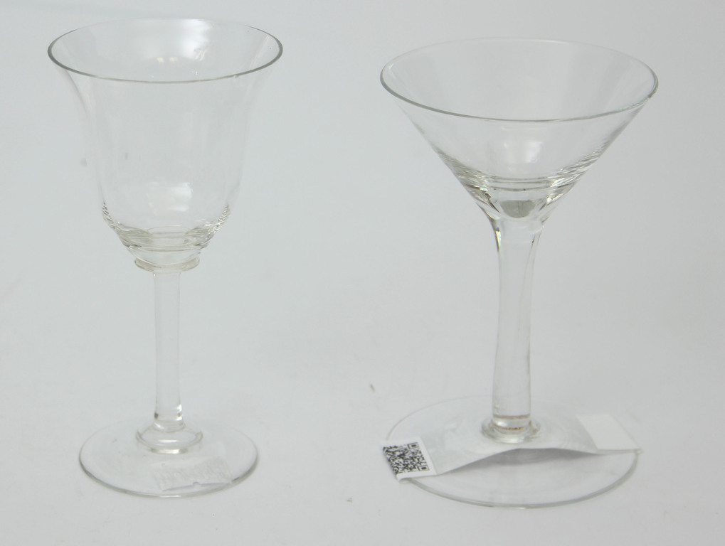Iļģuciema stikla glāzes ( 2 gab)