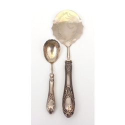 Silver serving spoons 2 pcs.