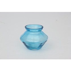 Blue glass vase (small)