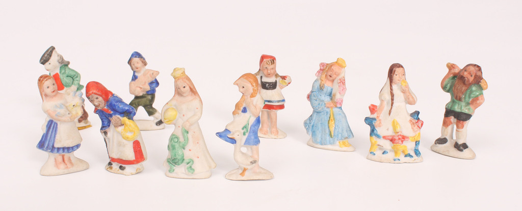 Porcelain figurines (10 pcs), Andersen's fairy tales