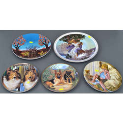 Porcelain decorative plates (5 pcs.)