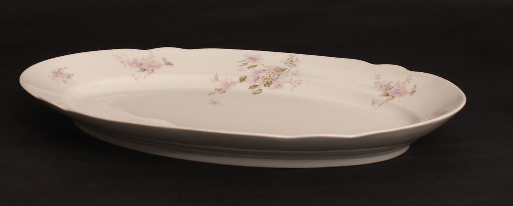 Painted porcelain serving plate