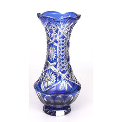 Цветная стеклянная ваза от фабрики Ильгуциемс
