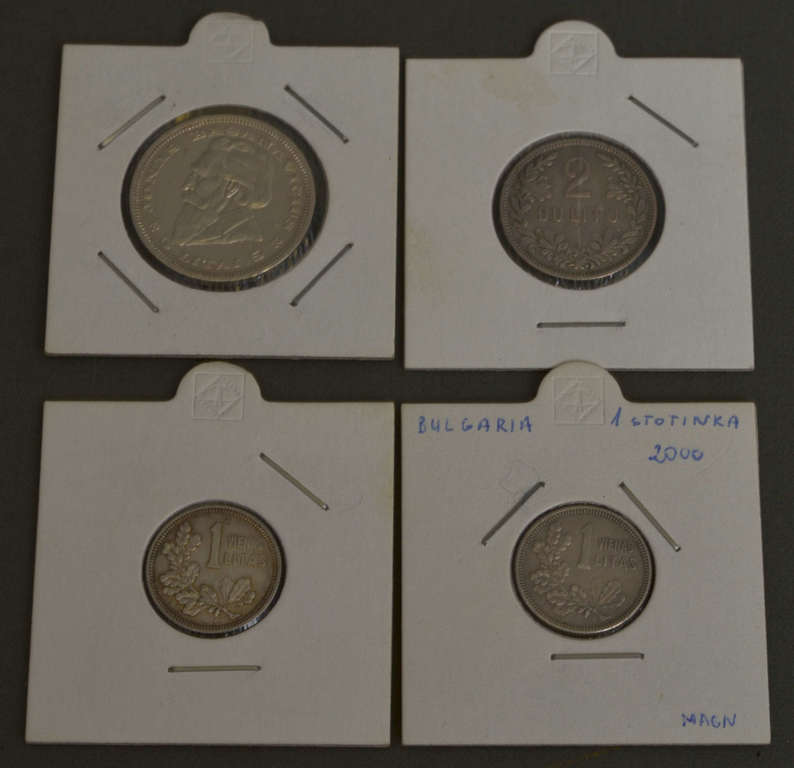 Dažādu Lietuvas sudraba monētu kolekcija (4 gab.)