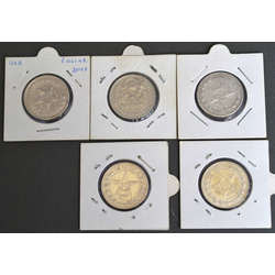 Collection of various Russian coins - 5 pcs., 1921-1922. 
