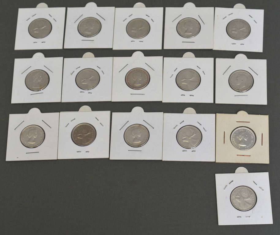 Различные Kанадские монеты