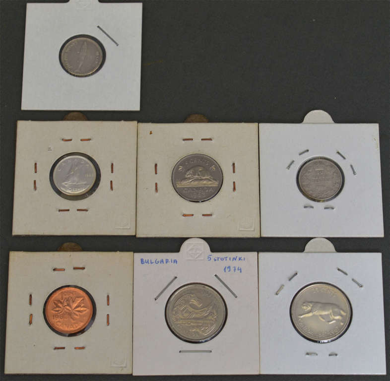 Различные канадские монеты (7 шт.)