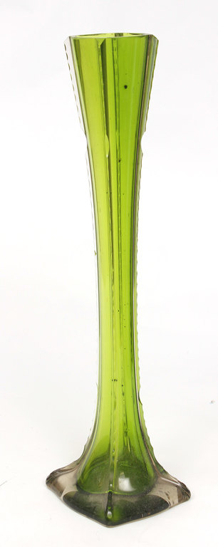 Iļģuciems factory colored glass vase