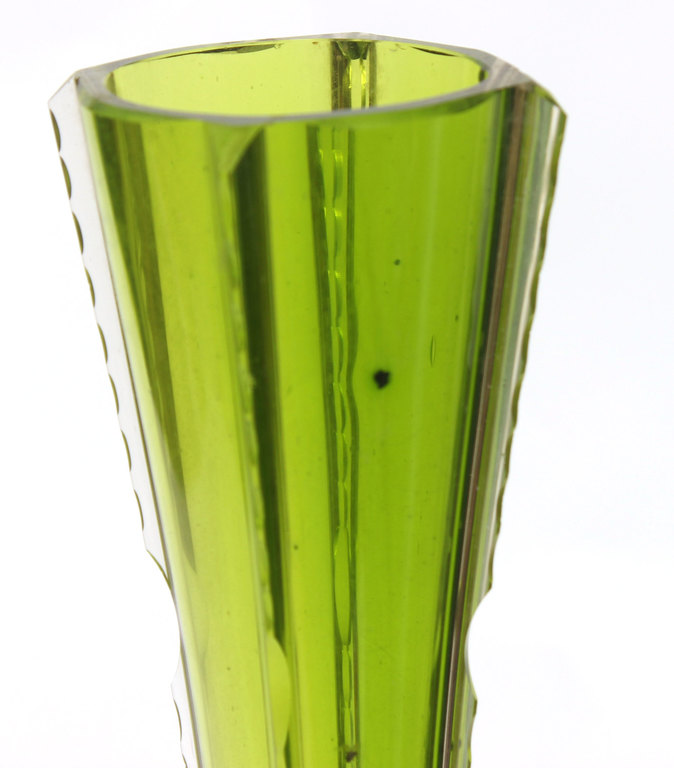 Iļģuciems factory colored glass vase