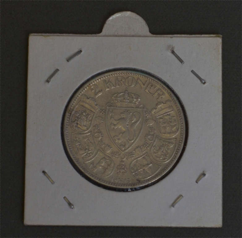 Silver coin 2 kroner 1915