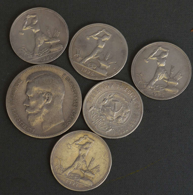 Dažādas krievu monētas 6 gab