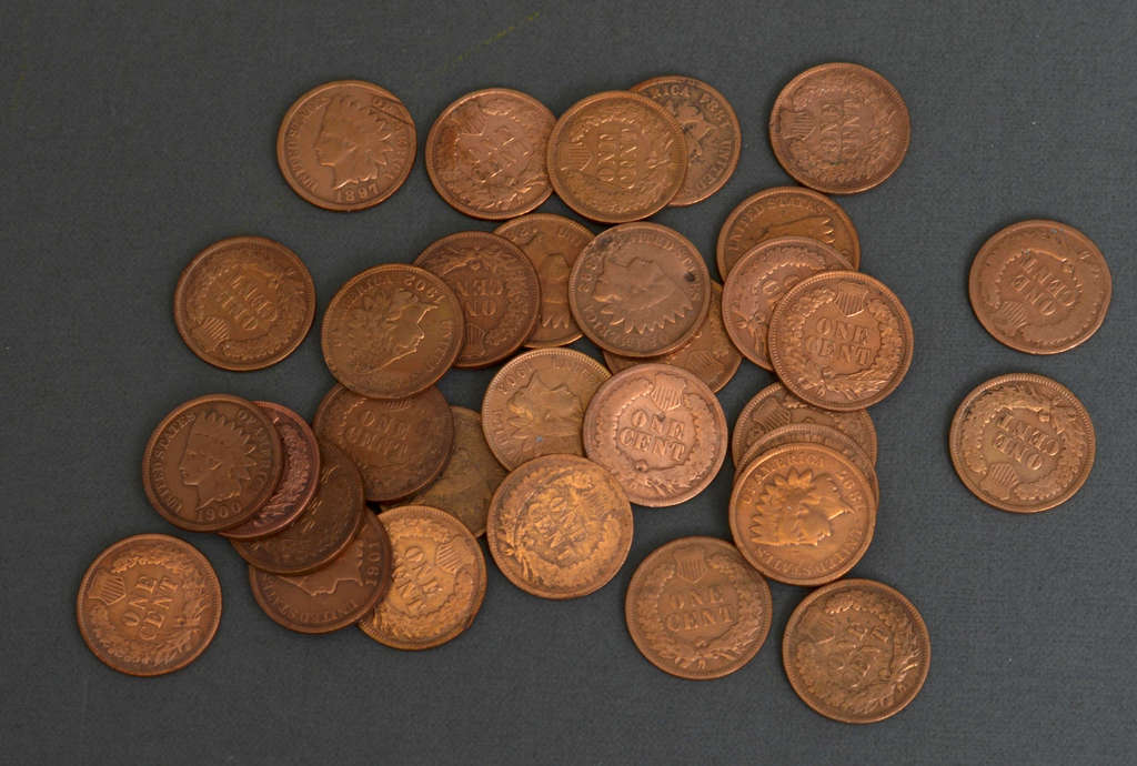 US one cent coin set