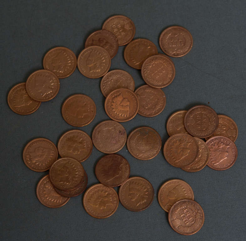 Набор монет одного цента США