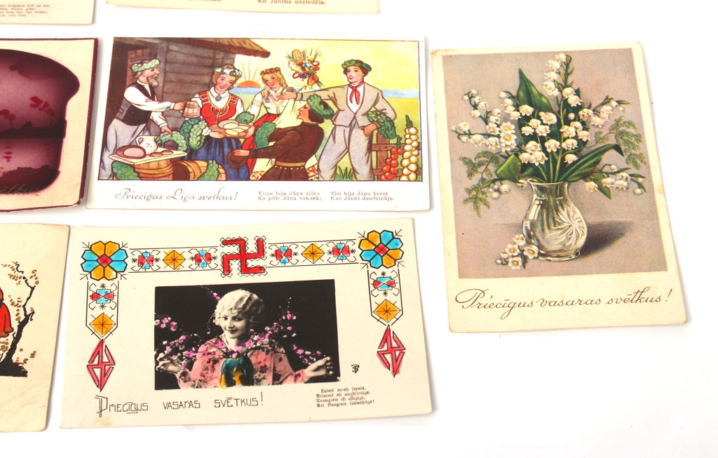 7 postcards / greeting cards 