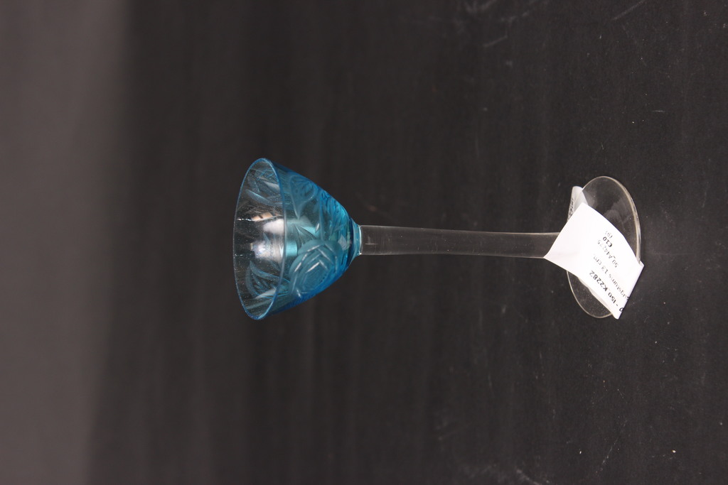 Zila stikla liķiera glāze ( 1 gab.)