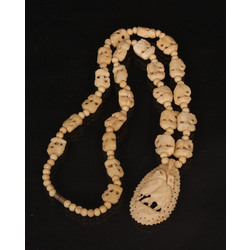 Necklace made from bone with pendant